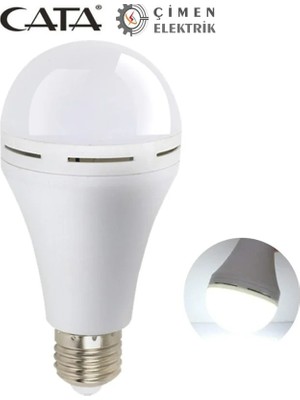 Eco Lounge Cata Ct 4229 9W Şarjlı LED Ampul 6400K Beyaz Işık