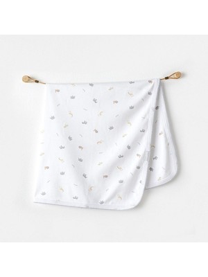 Die Grup Andywawa AC25808 Blanket 85X90 Little King Bebek Battaniye White