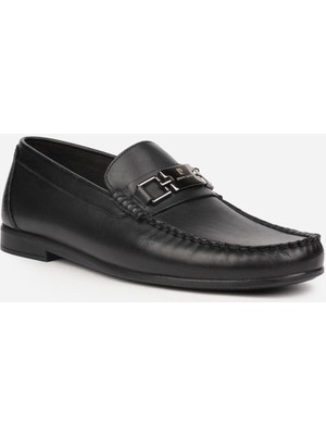 Pierre Cardin 25109 Siyah Erkek Loafer Günlük Deri Ayakkabı