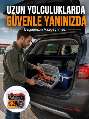 Cm Store Profesyonel Araç Içi Acil Durum Seti 27 Parça Çok Amaçlı Oto Yardım Çantası