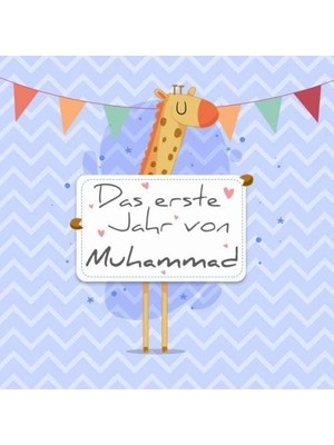 Belirtilmemiş Das Erste Jahr Von Muhammad: Babyalbum Zum Ausfüllen - Baby Tagebuch Und Erinnerungsalbum Für Das E