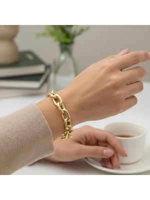 Xuping Jewelry Stil Incisi/xupıng Jewelry Oval Halka Zirkon Taşlı Bileklik