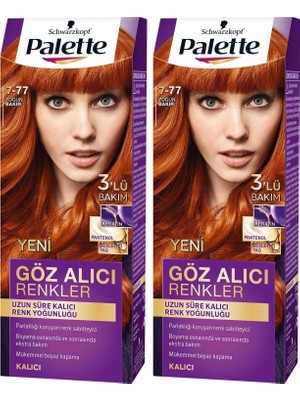 Belirtilmemiş Palette Göz Alıcı Renkler 7-77 Yoğun Bakır x 2 Adet