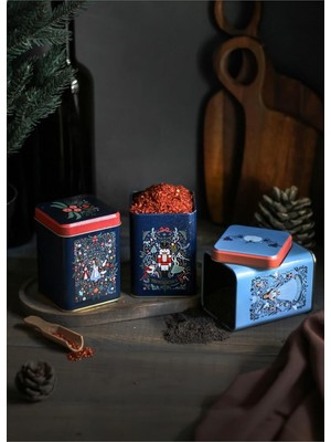Belirtilmemiş EVLE-ERB24U8 Kare Metal Saklama Kabı 75X75 3 Lü Set, Tales (Tales)