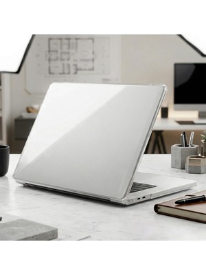Belirtilmemiş Macbook Neo 13" Inç Uyumlu Kılıf A3404 (2026) Kristal Parlak Koruyucu Sert Kapak Şeffaf