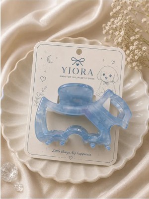 Yiora Premium Seri Ithal Agatha Köpek Mandal Toka Pastel Tonlar