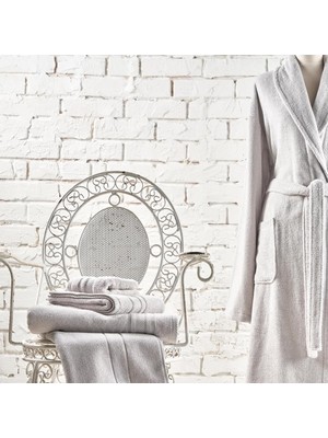 Belirtilmemiş Linens Pamuk 30X45 cm El Havlusu Koyu Gri