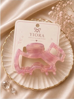 Yiora Premium Seri Ithal Agatha Köpek Mandal Toka Pastel Tonlar