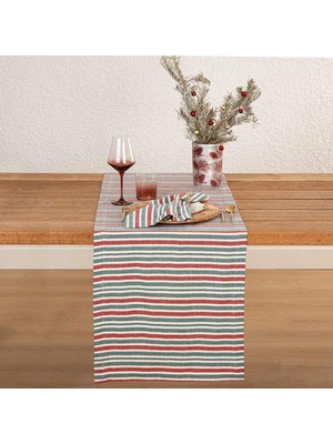 Belirtilmemiş Chakra Bande Runner 50X180 cm Ekru/yeşil