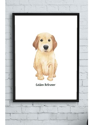Belirtilmemiş Postermanya (PSTER11133) Retriever Çocuk Odası Çerçeveli Tablo (21X30CM)