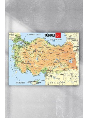 Belirtilmemiş Postermanya (PSTER9138) Türkiye Haritası Eğitim Posteri 4 (90X130CM)