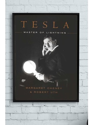 Belirtilmemiş Postermanya (PSTER12840) Nikola Tesla Bilimsel Çerçeveli Tablo 3 (40X50CM)