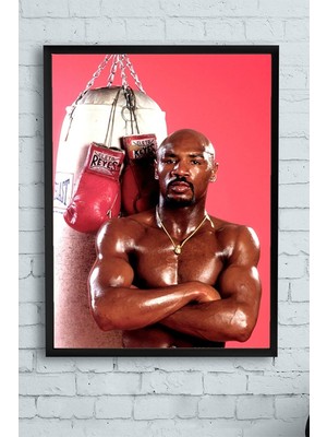 Belirtilmemiş Postermanya (PSTER12138) Marvin Hagler Dövüş Çerçeveli Tablo 3 (50X70CM)