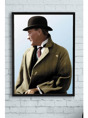 Belirtilmemiş Postermanya (PSTER9905) Mustafa Kemal Atatürk Çerçeveli Tablo 4 (21X30CM)