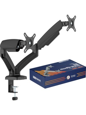 Belirtilmemiş F200 17-34” Ikili Monitör Standı Siyah (Maks: 10KG)