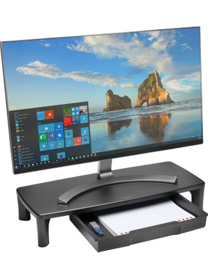 Belirtilmemiş Kensington Smartfit Monitör Standı, Çekmeceli, 55 x 7 x 24 Cm, Siyah