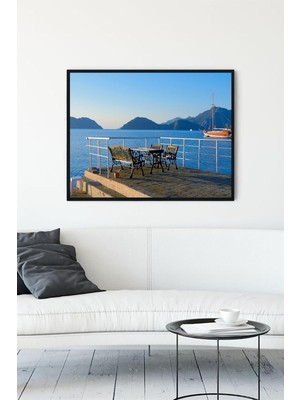 Belirtilmemiş Postermanya (PSTER12125) Marmaris Manzara Çerçeveli Tablo (40X50CM)