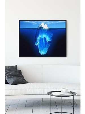Belirtilmemiş Postermanya (PSTER12662) Buz Dağı Motivasyon Çerçeveli Tablo (21X30CM)
