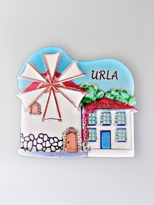 Mundy Urla Polyester Kabartmalı Magnet 6 x 6,5 cm Dekoratif Hediyelik Buzdolabı Süsü (KOD:1462)