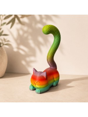 Wowolab Kedi Figürlü Kulaklık ve Takı Standı Yük. 25 cm