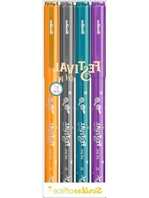 Esranın Dünyası 4'lü Blister Vivid Renkli Jel Kalem, 0.7 mm
