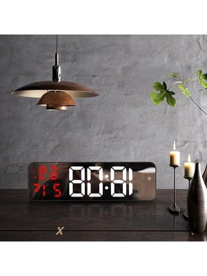 Esranın Dünyası Kırmızı LED Ekranlı Nem Ölçer ve Masa Alarm Saati