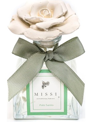 HBMB Store 130 ml Lotus Şişe Seramik Taşlı Palo Santo Oda Kokusu