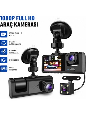 Go İthalat Full Hd 1080P Sensör - Park Asistan - Hareket Algılama Oto Araç Içi Kamera HS-362 (784)