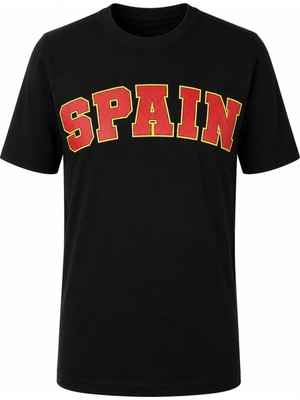 Trender Spaın Baskılı Siyah Erkek T-Shirt 26YSÖ8000005