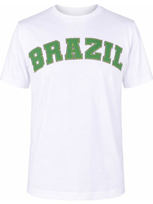 Trender Brazil Baskılı Beyaz Erkek T-Shirt 26YSÖ8000004