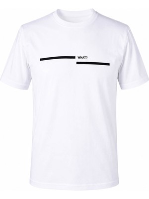 Trender What Baskı Süpreme Beyaz Erkek T-Shirt 226-34
