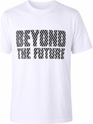 Trender Beyond The Future Baskı Süpreme Beyaz Erkek T-Shirt 226-14
