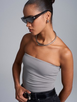 Dilvin 20659 Bandeau Top-Gri