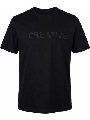 Trender 226-29 Creative Baskı Modal Octavian Siyah Erkek T-Shirt 26YG08000022