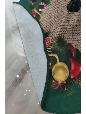 HBMB Store Yeşil Yılbaşı Çam Ağacı Altı Örtüsü 68X68CM AO05, Yeşil, Tek Ebat