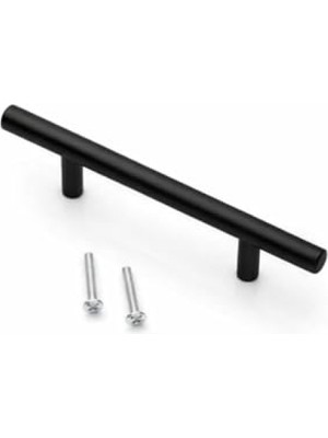 Esranın Dünyası Mat Siyah Paslanmaz Metal Dolap Kulpu | 128 mm