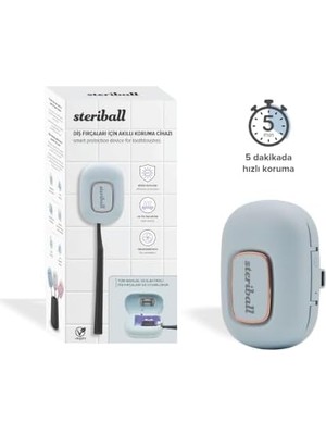 HBMB Store Steriball Diş Fırçaları Için Akıllı Koruma Cihazı Diş Fırçası Için - Mavi