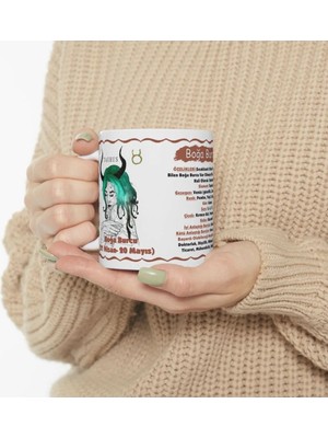 Boğa Burcu Kupa Bardak  Burçlar Kupa Taurus Mug Arkadaşa Hediye Anneye Hediye