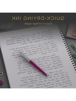 Esranın Dünyası Jel Tükenmez Kalem Yedeği, Orta Kalınlık Uç, Siyah ve Gri Renkler