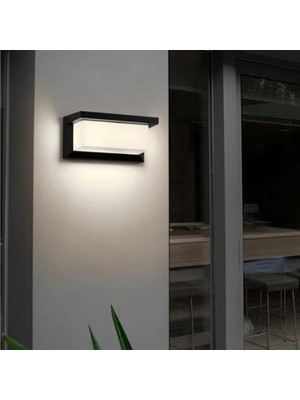 Esranın Dünyası 12W Su Geçirmez LED Bahçe Duvar Aydınlatması, Beyaz Işık 6500K