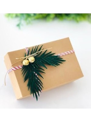 HBMB Store Keçe Süs, Çam Yaprağı 10X5 cm 3 Adet Yeşil