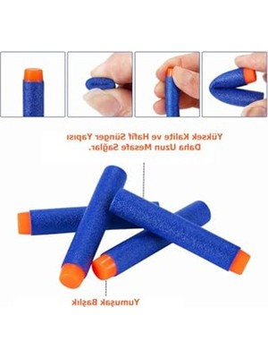 Esranın Dünyası Nerf Soft Bullet Yedek Mermi Seti, 20 Adet Sünger Mermi