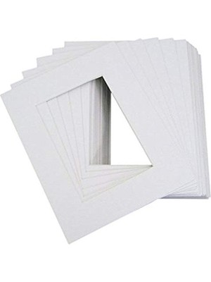 Esranın Dünyası 25 Adet 8X10 cm Beyaz Resim Matı, Fotoğraf ve Arka Torba Seti