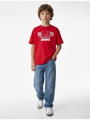 Koton Erkek Çocuk T-Shirt 6SKB10270TK Kırmızı