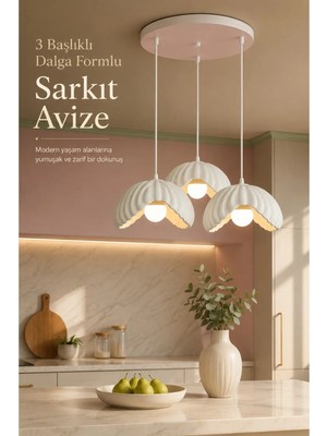 Fao Shop 7 - 24 Modern Yıldız Sarkıt Avize Mutfak Antre Aydınlatma