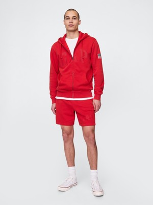 Gap Erkek Kırmızı VintageSoft Gap Logo Sweat Şort