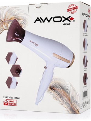 Go İthalat Beyaz Avito Saç Kurutma Makinesi 2200W 1407 (784)