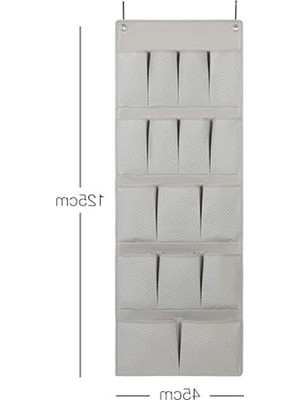 Larskas 16 Gözlü Kapı Arkası Düzenleyici, 45X125 cm Boyutunda