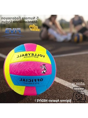 Larskas Dikişli Voleybol Topu - Iç ve Dış Mekan Kullanımı Için Boyut 5
