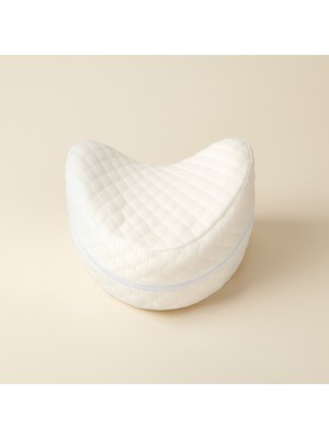 Matmel Soft Kalpli Diz Arası Destek Yastık - Beyaz - 25X25X15 cm